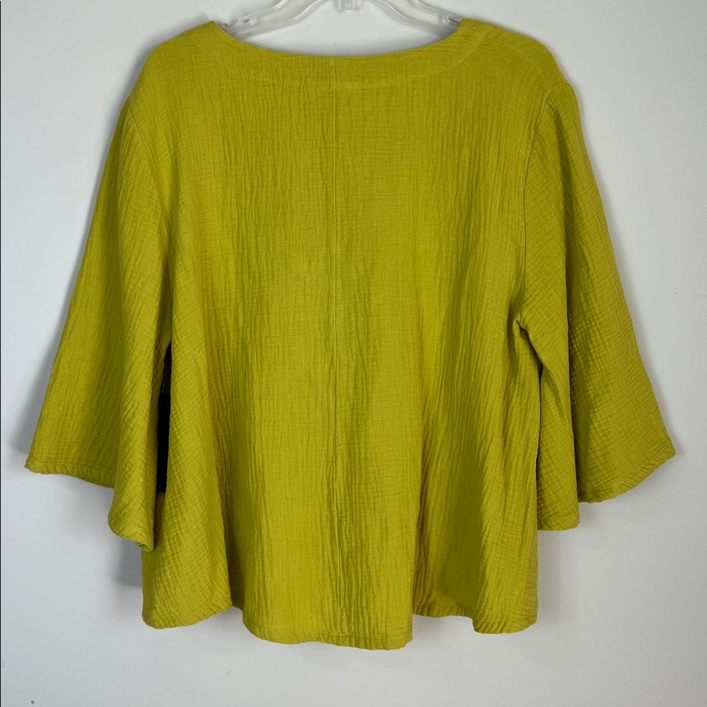 NWT Bryn Walker Gauze Cotton Top Lagenlook Lily Shirt Sz XS - Picture 5 of 9
